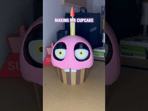 I 3D printed Mr Cupcake (aka Carl) from FNAF. #FNAF #fivenightsatfreddys #carlthecupcake #mrcupcake