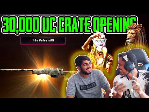 PUBG MOBILE | 30,000 UC CRATE OPENING | FINALLY I GOT AWM AND M416 SKIN | KRONTEN GAMING
