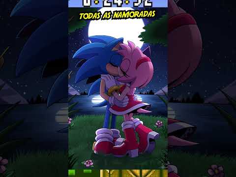 Todas as NAMORADAS do Sonic 🥰 #games #sonic #shorts