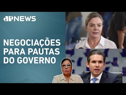 Gleisi Hoffmann e Hugo Motta devem debater prioridades da Câmara no próximo domingo (06)