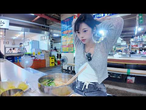 혼자서 경동시장 흑백요리사 순칼국수 먹어볼게요 전격이받았어요