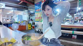 혼자서 경동시장 흑백요리사 순칼국수 먹어볼게요 전격이받았어요