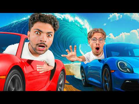 Celui qui ECHAPPE au TSUNAMI en 1er Gagne ! (ft. StundZow)