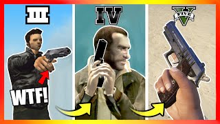 Evolution of PISTOLS LOGIC in GTA Games! (2001 → 2025) 🔫