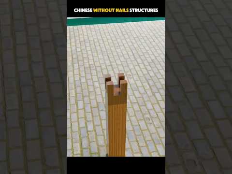 SECRET 😱 Behind Chinese NailLess Structures 🤯 #shorts #3danimation