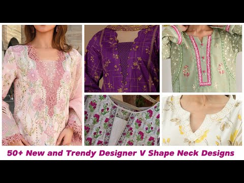 Latest V Shape Neck Designs | Designer Designing Ideas |