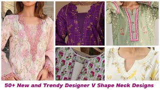 Latest V Shape Neck Designs | Designer Designing Ideas |