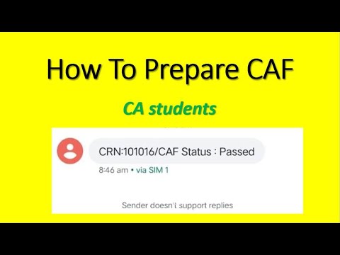 DO’s And DON’Ts at CAF Level || Which Step should be followed in CAF Preparation