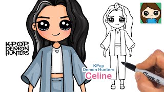 How to Draw Celine | KPop Demon Hunters