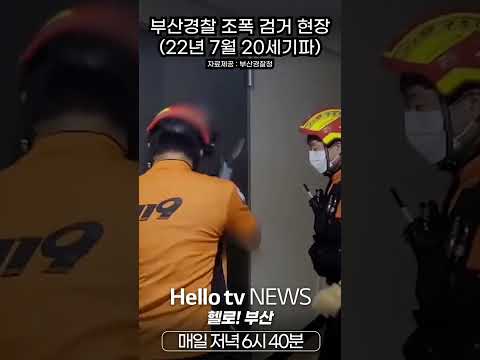 부산 경찰 조폭 검거 현장 #shorts