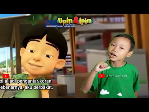 Mail berbakat jadi pengantar koran || Kompilasi tiru aksi Upin Ipin