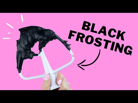 Easy Black Buttercream Frosting Recipe and Tutorial