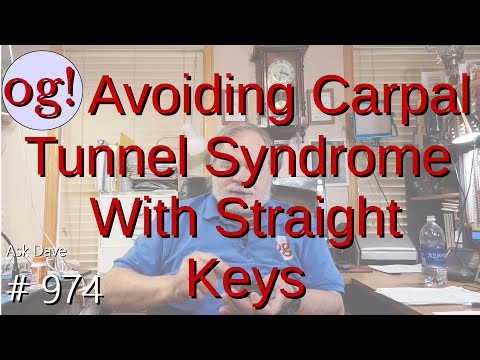 Avoiding Carpal Tunnel Syndrome With Straight Keys (#974)