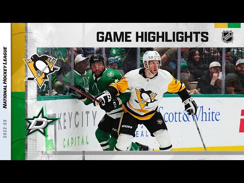 Penguins @ Stars 3/24 | NHL Highlights 2023