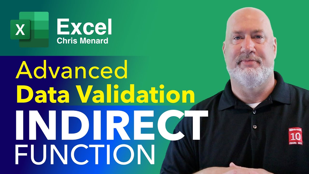 Excel – Data Validation with the Indirect Function – Excel Advanced
