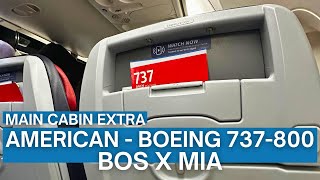 TRIP REPORT | American Airlines - Boeing 737-800 - Boston (BOS) to Miami (MIA) | Main Cabin Extra