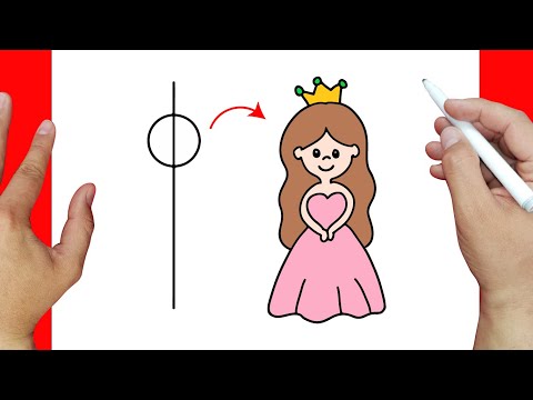 Truco para dibujar una Princesa Facil | Dibujos fáciles