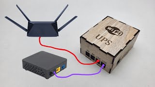 How To Make Mini UPS For WiFi Router Auto Switching || DIY Mini UPS 5v 9v 12v