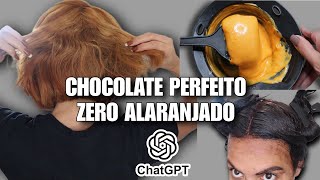 COMO PINTAR O CABELO MOCHA MOUSSE COM AJUDA DO ChatGPT| CORREÇÃO de cor LARANJA acobreado 