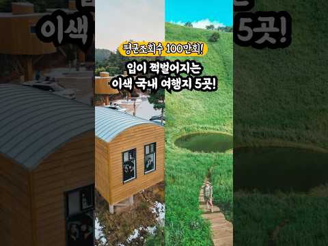 평균 조회수 100만회의 입이 쩍벌어지는 국내여행지 5곳 #국내여행지추천
