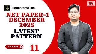 NET Paper-1 December 2025: Practice Session Latest Pattern & Winning Strategy