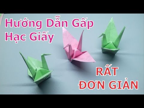 Hướng Dẫn Gấp Xếp Hạc Giấy Đơn Giản - Origami | Phương Paper