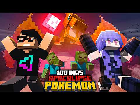 Sobrevivi 100 dias em um APOCALIPSE POKEMON no Criativo em DUO no Minecraft - O FILME