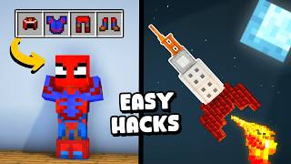 50 Minecraft Build Hacks That Take 0% SKILLS