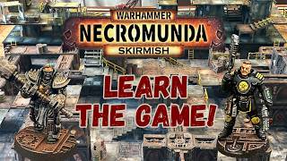 Learn Necromunda Skirmish With Me! | House Orlock vs Enforcers Battle Report