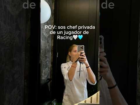 Un dia conmigo siendo chef privada de un jugador de Racing club🩵🤍 #shorts #shortvideo