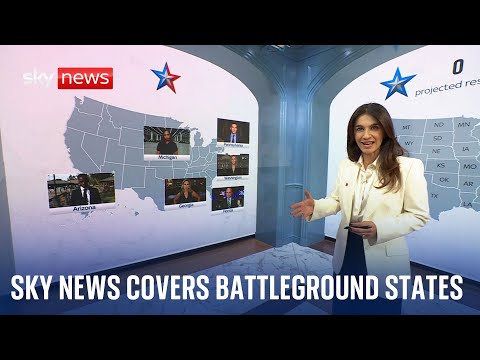 Sky News correspondents cover battleground states | US Election 2024