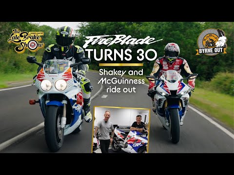 Honda Fireblade 30th anniversary review - Shakey Byrne and John McGuinness ride out