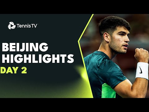 Alcaraz Begins Campaign, Medvedev, Sinner, Rune, Rublev All Feature! | Beijing 2023 Highlights Day 2