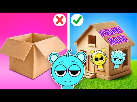 Cardboard SPRUNKI Challenge: The Most Creative Crafts Ever! 🔥