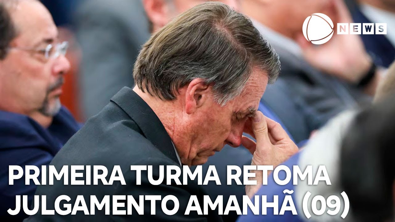 Primeira Turma do STF retoma julgamento de Bolsonaro amanhã (09)