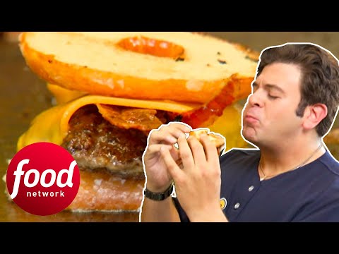 Adam Tries A Burger With Glazed Donut Buns! | Man V Food: The Carnivore Chronicles