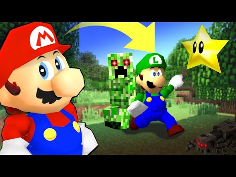 QUE PASARIA si PONES a MARIO 64 en MINECRAFT? 🔴