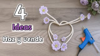 4 Manualidades de HAZLO TÚ MISMA para sujetar Cortinas 🪻 Manualidades para vender - Artesanato