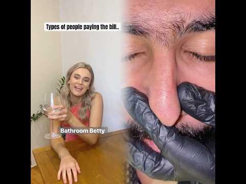 Types of people paying the bill like.. #funnyshorts #paying #thebill #comedysketch #memes