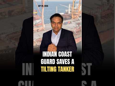 Indian Coast Guard Saves a Tilting Tanker #iran #iranisraelwar #iranwar #trump #missiles #indiannavy