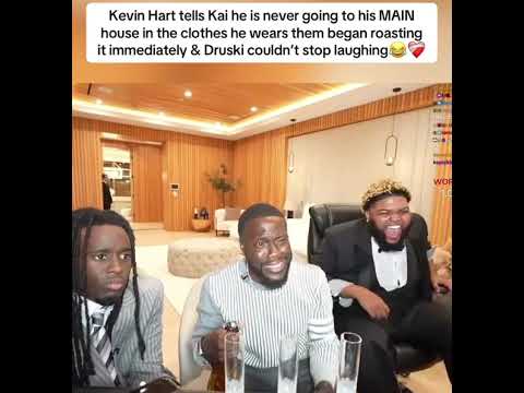 Kevin Hart tells Kai he is never going to his MAIN house in the clothes he wears #kaicenat #druski