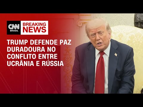 ​Queremos uma paz duradoura, diz Trump sobre guerra na Ucrânia | BASTIDORES CNN