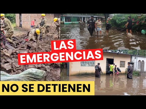 MÁS VIVIENDAS AFECTADAS Y LAS LABORES DE RESCATE EN EL SALVADOR CONTINÚAN