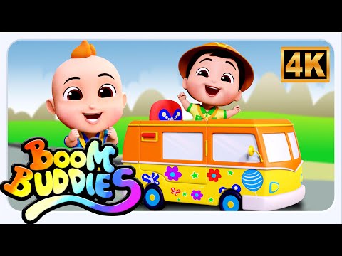 Wheels On The Bus Camp, Vehicle Rhyme And Kids Song by Boom Buddies