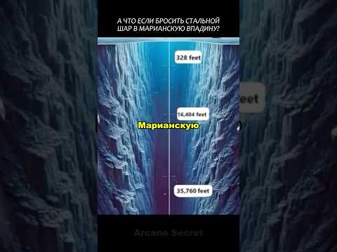 А что если бросить стальной шар, в Марианскую впадину? #2025 #факты #новости #viral