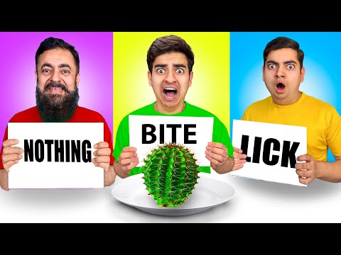 Bite, Lick or Nothing Challenge