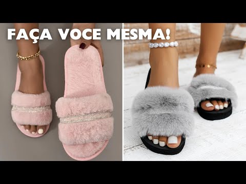 DIY - CHINELO DE PELINHOS ✨😍