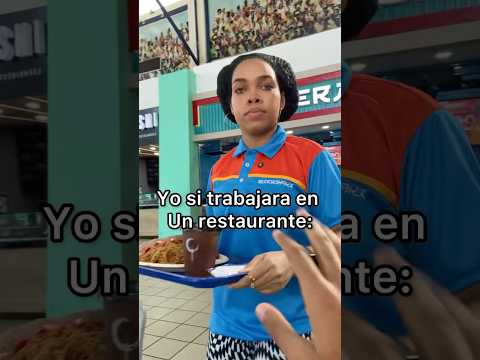 Si trabajara en un restaurante 😂 #humor #mesera #restaurante #comedia #viralvideo