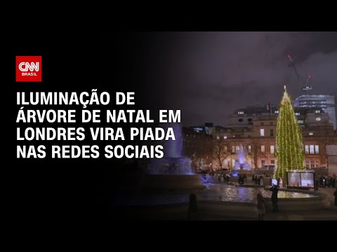 Iluminação de árvore de Natal em Londres vira piada nas redes sociais | CNN BRASIL