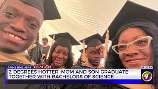 YouTube video thumbnail: 2 Degrees Hotter: Mom and Son Graduate Together With Bachelors of Science
